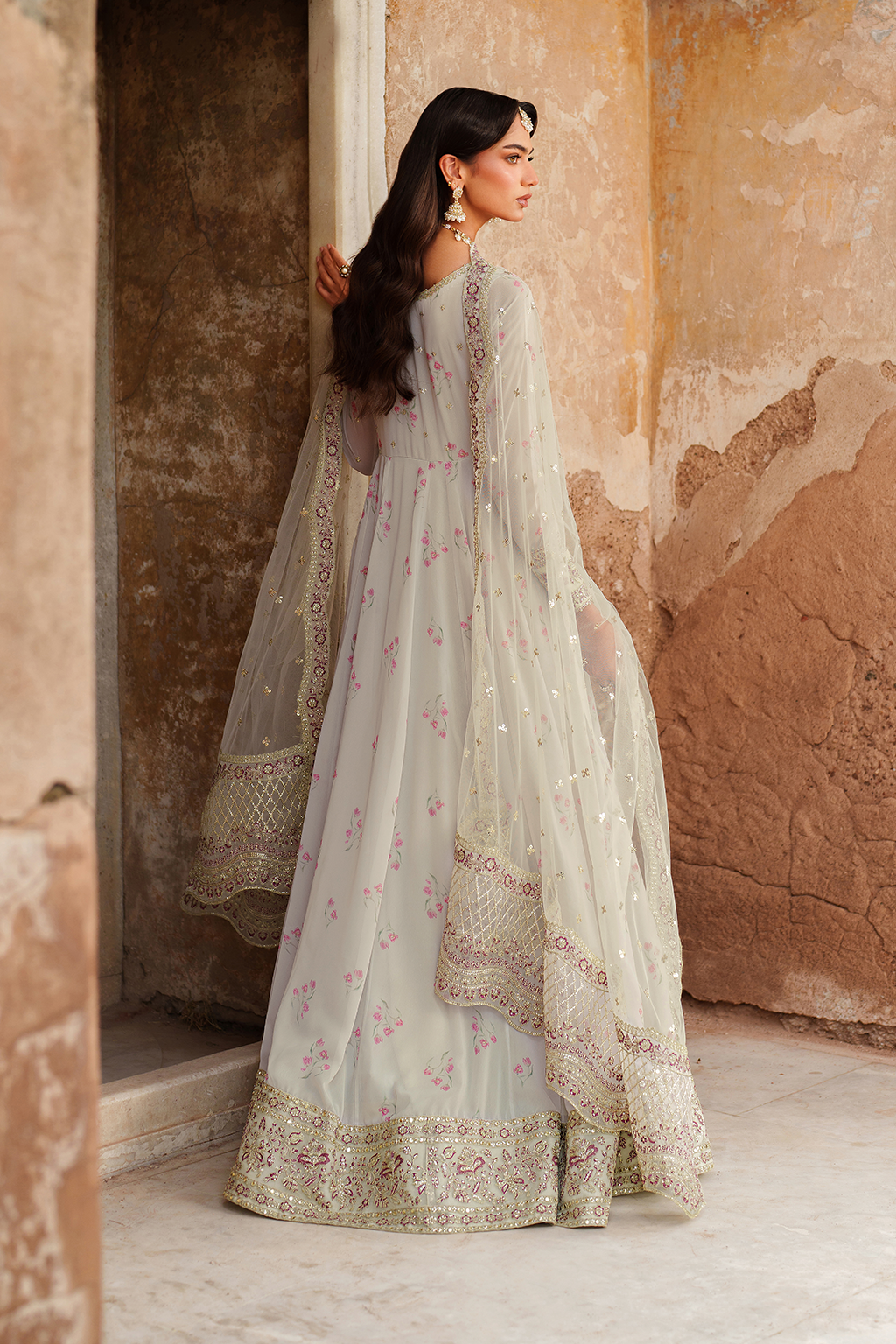 Iznik | Festive Formal | UE-551 Printed Chiffon by Iznik - Designer Dress  - Type : Ladies Clothes - Available at Libayah - 100% Original 