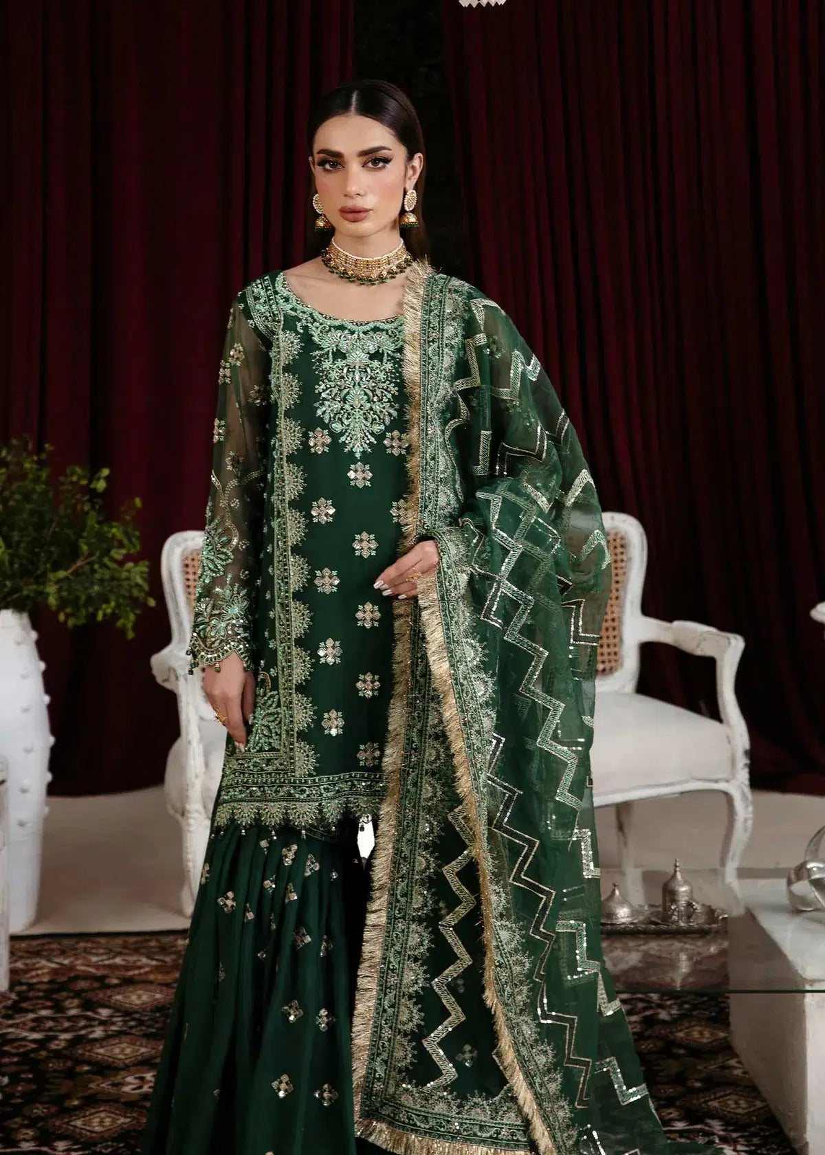 Dastoor | Noor-E-Jahan Wedding Collection'24 | Zayna by Dastoor - Designer Dress - Type: Ladies Clothes - Available at Libayah - 100% Original
