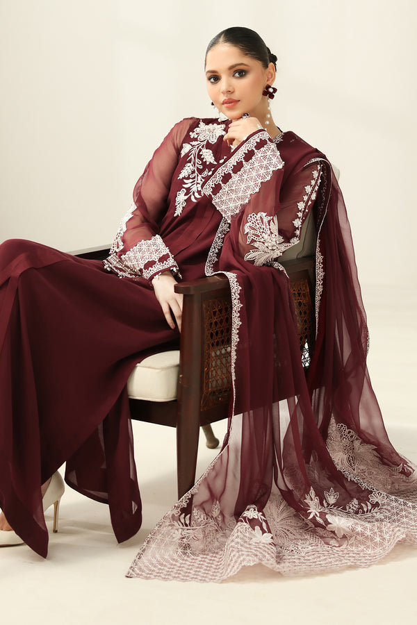 Baroque | Luxury Pret 25 | EMBROIDERED CHIFFON PR-1160 by Baroque - Designer Dress  - Type : Ladies Clothes - Available at Libayah - 100% Original 