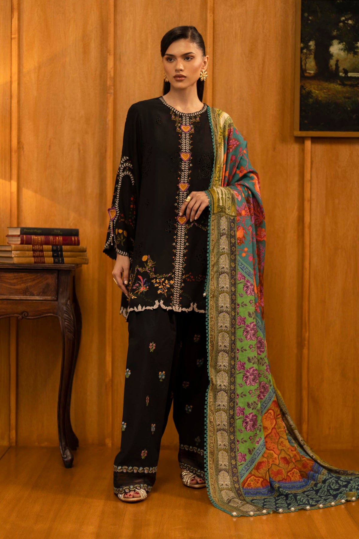 Sana Safinaz | Muzlin Winter 25 | 015B by Sana Safinaz - Designer Dress - Type : Ladies Clothes - Available at Libayah - 100% Original 