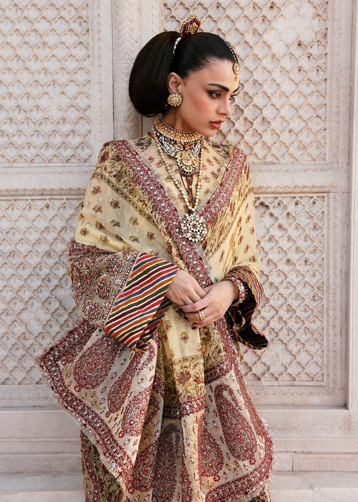 Hussain Rehar | Luxury Pret AW 25 | Marigale by Hussain Rehar - Designer Dress  - Type : Ladies Clothes - Available at Libayah - 100% Original 