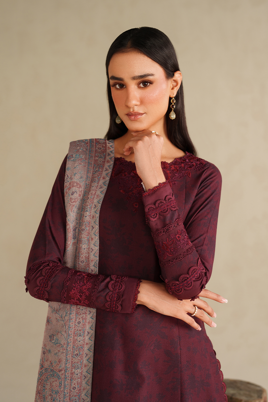 Iznik | Winter Chapter 25 | UE-590 Printed Khaddar by Iznik - Designer Dress - Type : Ladies Clothes - Available at Libayah - 100% Original 