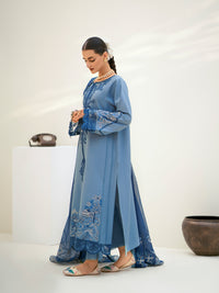Fozia Khalid | Eid Edit 24 | Aquamarine by Fozia Khalid - Designer Dress - Type: Ladies Clothes - Available at Libayah - 100% Original