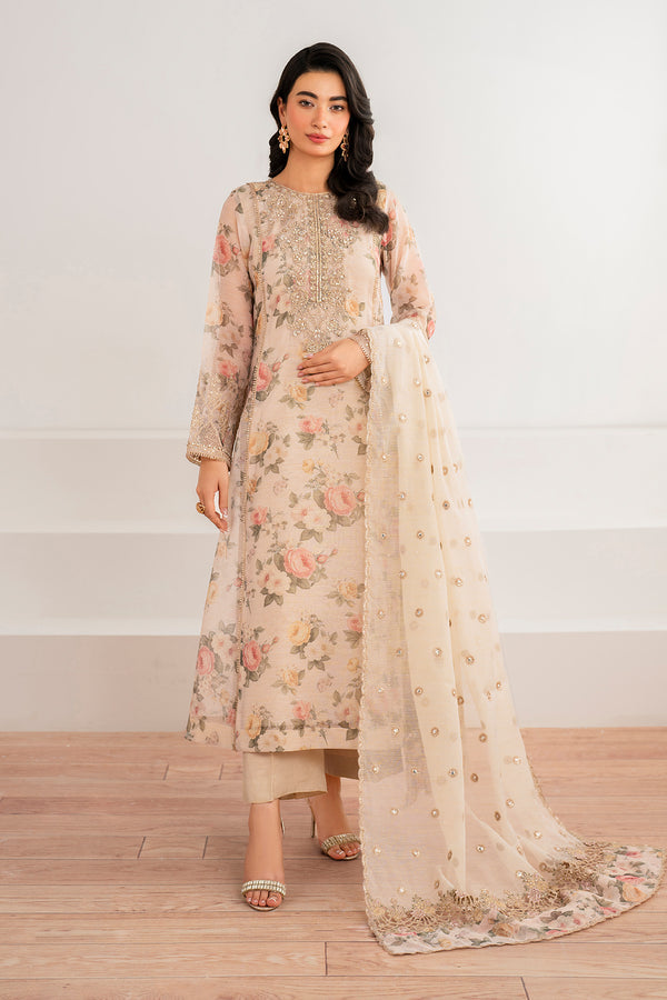 Braoque | Luxury Pret 24 | COTTON NET UF-691 by Baroque - Designer Dress - Type: Luxury - Available at Libayah - 100% Original