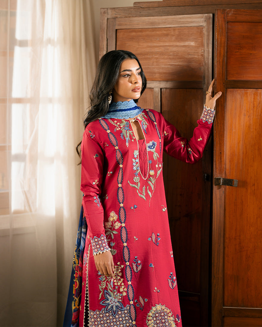 Roheenaz | Aashiyana Lawn | Ushna by Roheenaz - Designer Dress - Type: Ladies Clothes - Available at Libayah - 100% Original