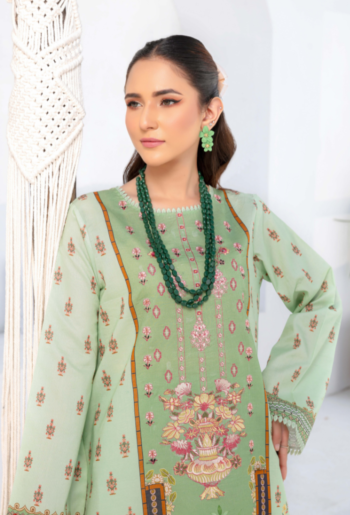 Humdum | Saira Bano Lawn 24 | D02 by HumDum - Designer Dress - Type: Ladies Clothes - Available at Libayah - 100% Original