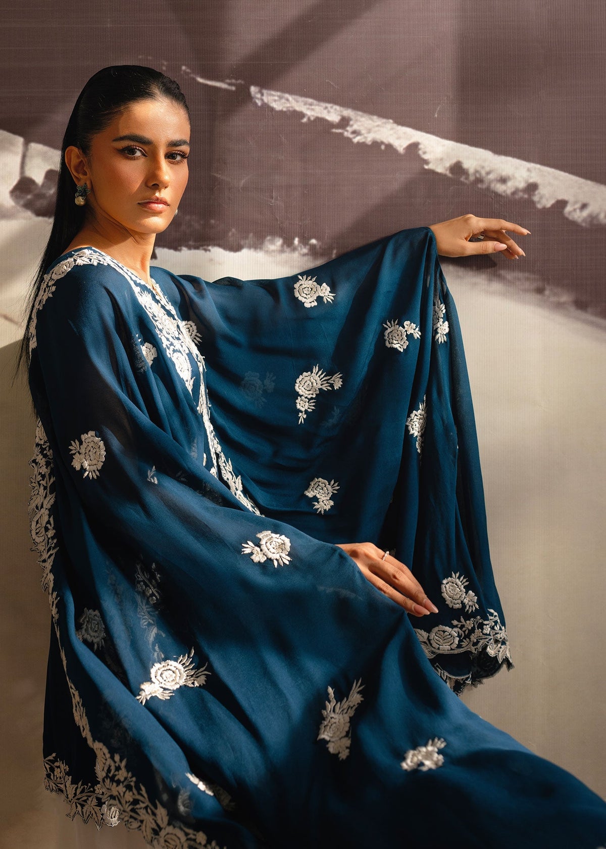 Mahgul | Eye of Cemal | Sapphire Sands by Mahgul - Designer Dress - Type: Ladies Clothes - Available at Libayah - 100% Original