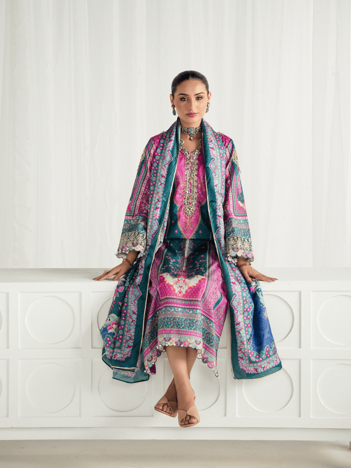Gulaal | Aira Printed Silk | Zeal by Gulaal - Designer Dress  - Type : Ladies Clothes - Available at Libayah - 100% Original 