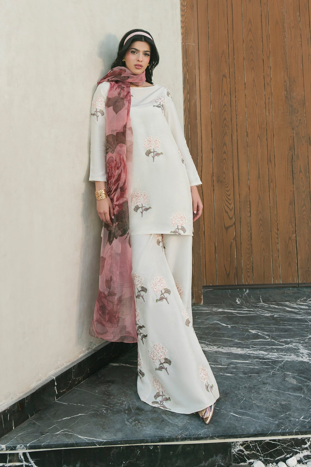 Fahad Hussayn | Lawn Banger | Peony by Erum Khan - Designer Dress - Type: Ladies Clothes - Available at Libayah - 100% Original