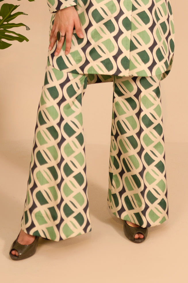 Fozia Khalid | Print Edit | Emeraude by Fozia Khalid - Designer Dress - Type: Casuals - Available at Libayah - 100% Original