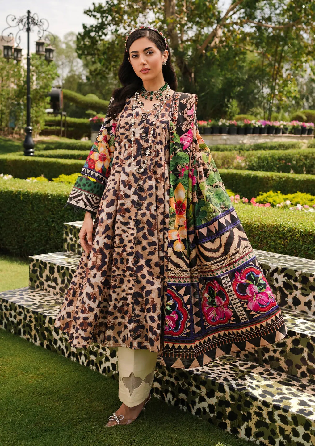Elaf Premium | Printed Collection 24 | EEP-06A - Menagerie by Elaf Premium - Designer Dress - Type: Ladies Clothes - Available at Libayah - 100% Original