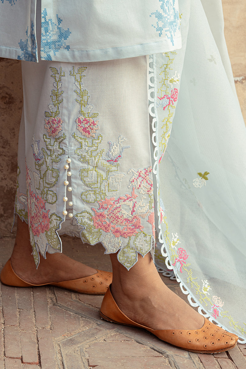Cross Stitch | Premium Lawn 24 | DAWN MIST by Cross Stitch - Designer Dress - Type: Ladies Clothes - Available at Libayah - 100% Original