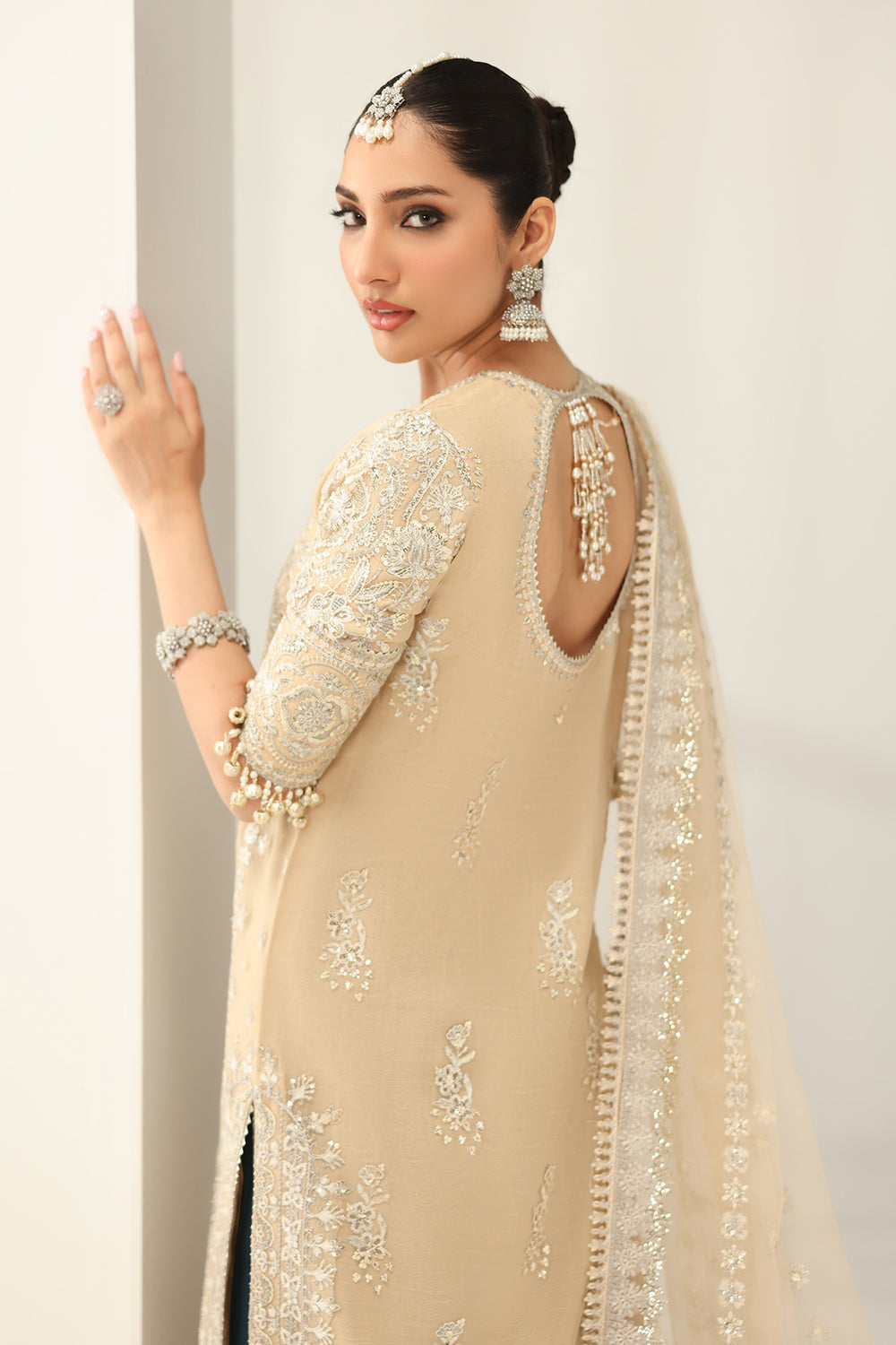 Baroque | Formals Collection | EMBROIDERED NET UF-4183 by Baroque - Designer Dress  - Type : Ladies Clothes - Available at Libayah - 100% Original 