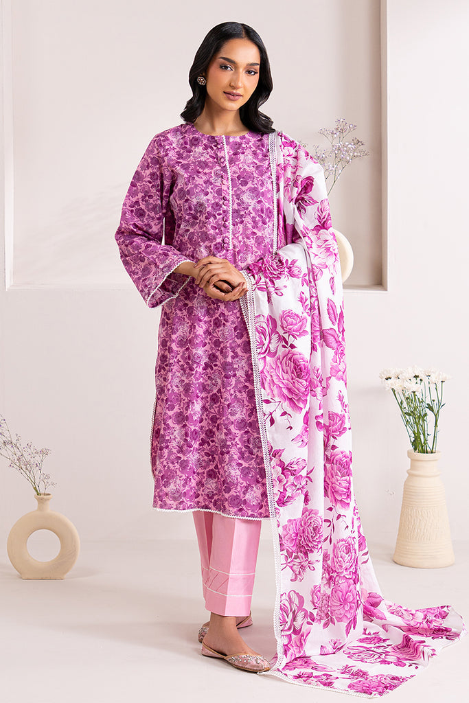 Cross Stitch | Daily Wear | PINK WAVE by Cross Stitch - Designer Dress - Type: Casuals - Available at Libayah - 100% Original