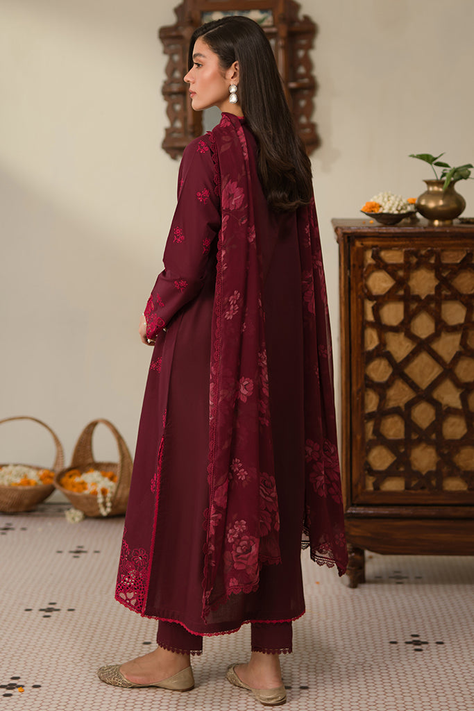 Cross Stitch | Chikankari Lawn 24 | RUBY ROSE by Cross Stitch - Designer Dress - Type: Ladies Clothes - Available at Libayah - 100% Original