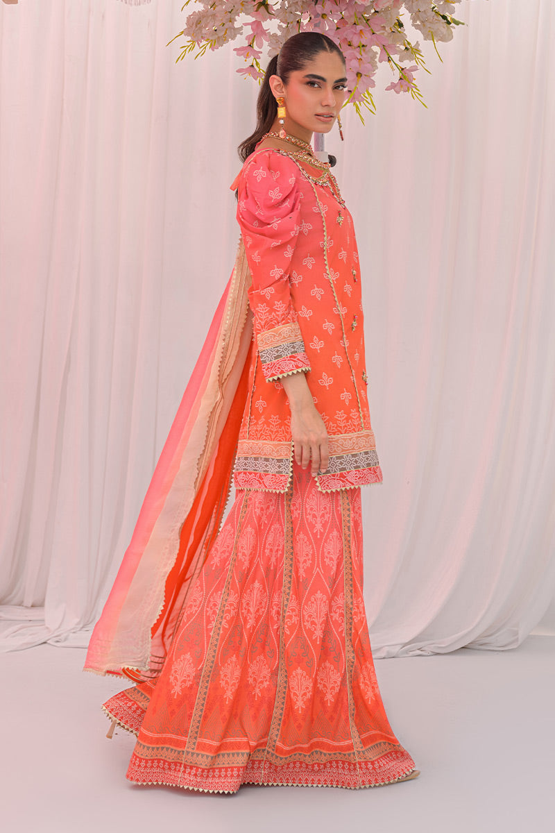 Chic Ophicial | The Maison Duo | Coral Glow by Chic Ophicial - Designer Dress  - Type : Ladies Clothes - Available at Libayah - 100% Original 