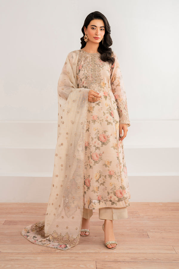 Braoque | Luxury Pret 24 | COTTON NET UF-691 by Baroque - Designer Dress - Type: Luxury - Available at Libayah - 100% Original