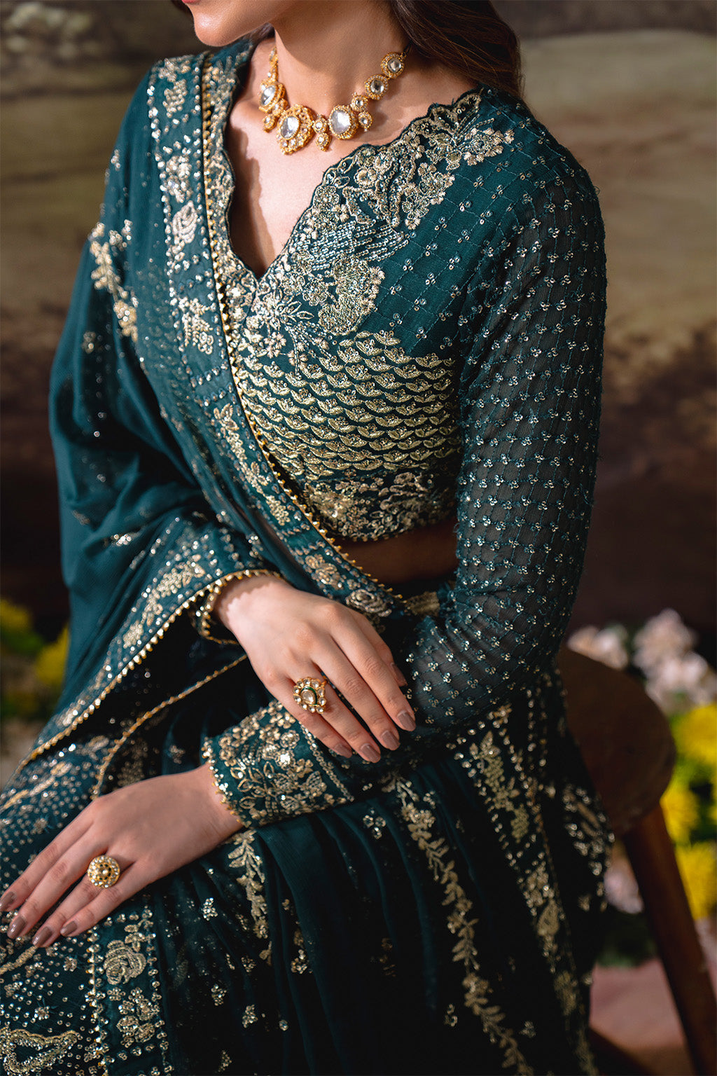 Neeshay | Dastaan Formals 25 | Shahnoor by Neeshay - Designer Dress  - Type : Ladies Clothes - Available at Libayah - 100% Original 