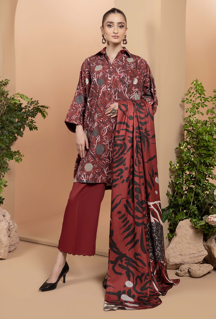 Humdum | Zara Winter 24 | Zara - D02 by HumDum - Designer Dress - Type: Casuals - Available at Libayah - 100% Original
