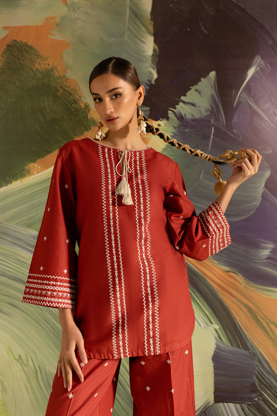 Batik | Boho | Brick 2Pc by Batik - Designer Dress - Type: Ladies Clothes - Available at Libayah - 100% Original