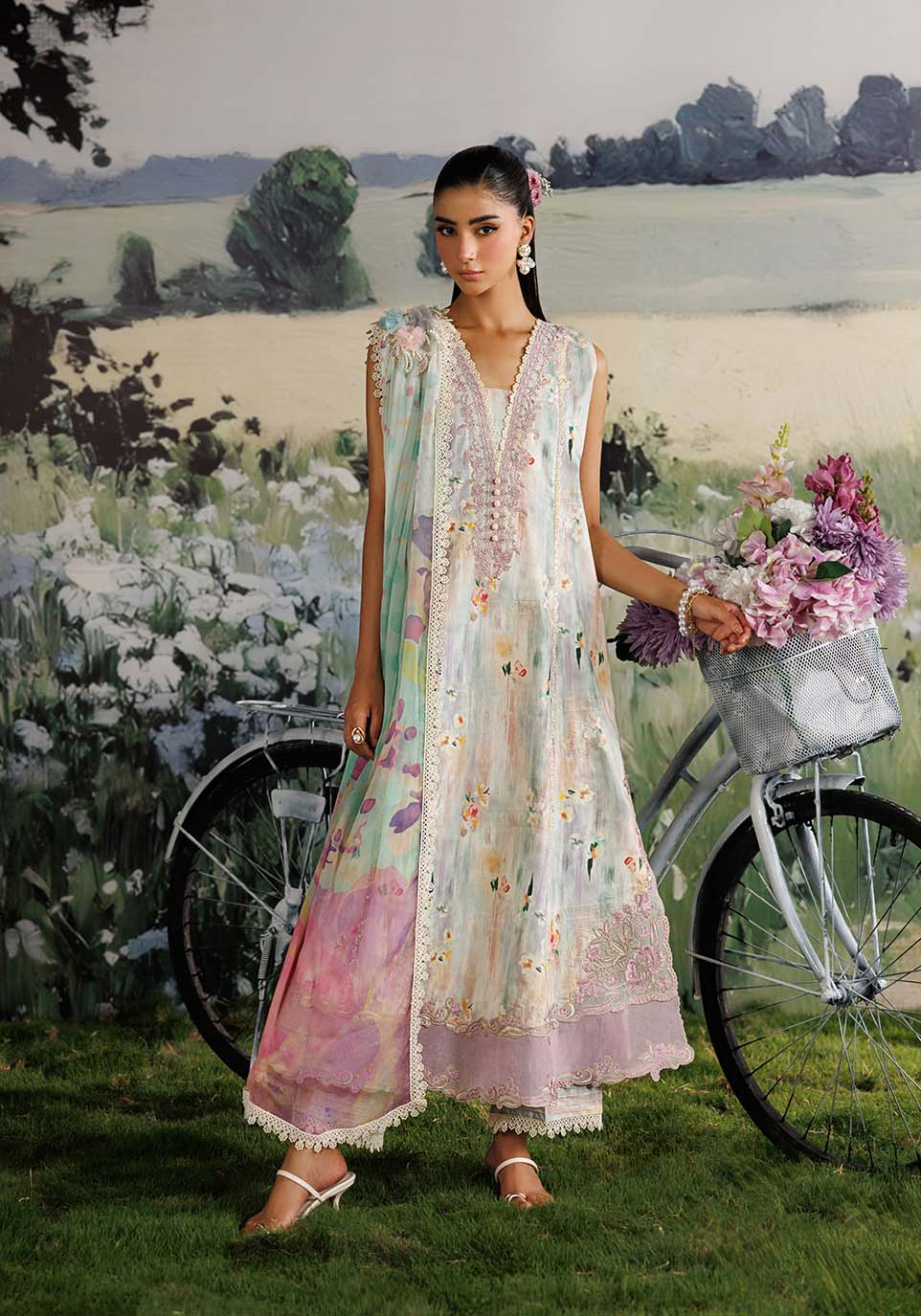 Zarqash | RimJhim The Moonsoon Edit 26 | SHABNAM ZQ003 by Zarqash - Designer Dress  - Type : Ladies Clothes - Available at Libayah - 100% Original 
