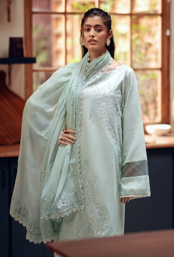 Humdum | Lala Rukh Lawn | Lalarukh - D04 by Humdum - Designer Dress - Type: Ladies Clothes - Available at Libayah - 100% Original