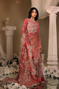 Musferah Saad | Casa Blance |Coral Majesty by Musferah Saad - Designer Dress  - Type : Ladies Clothes - Available at Libayah - 100% Original 