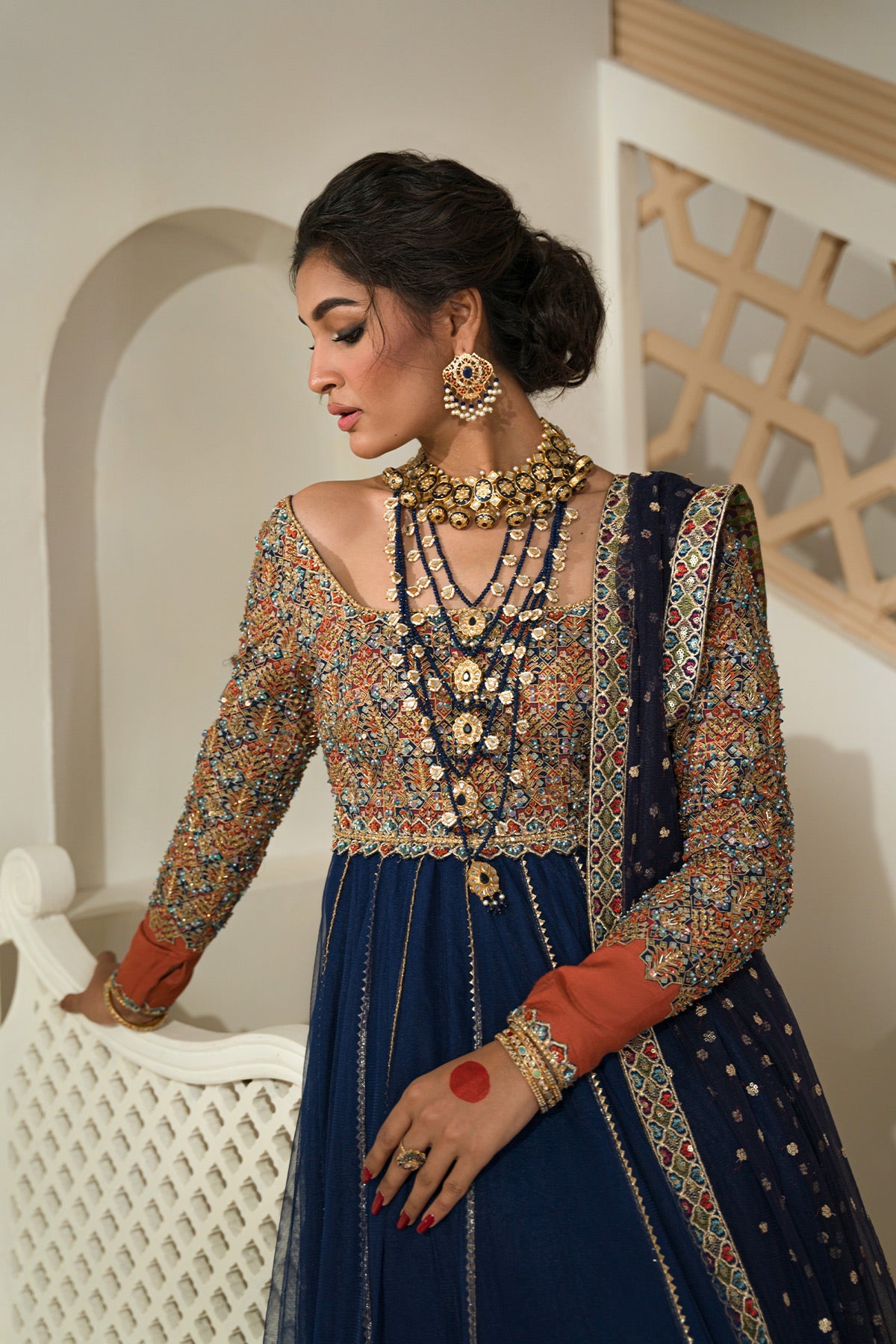 Mina Kashif | Wedding Formals | Mehru by Mina Kashif - Designer Dress - Type: Bridal - Available at Libayah - 100% Original