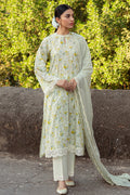 Cross Stitch | Premium Lawn 24 | LIME PRIMROSE by Cross Stitch - Designer Dress - Type: Ladies Clothes - Available at Libayah - 100% Original