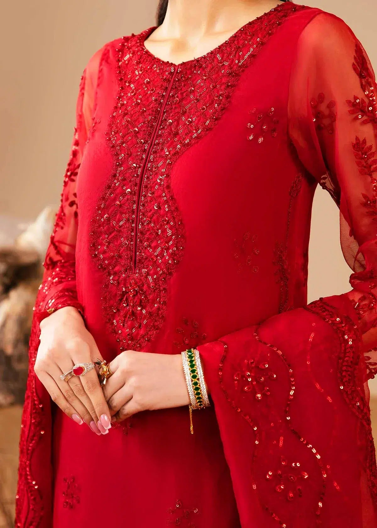Dastoor | Noor-E-Jahan Wedding Collection'24 | Kubra by Dastoor - Designer Dress - Type: Ladies Clothes - Available at Libayah - 100% Original