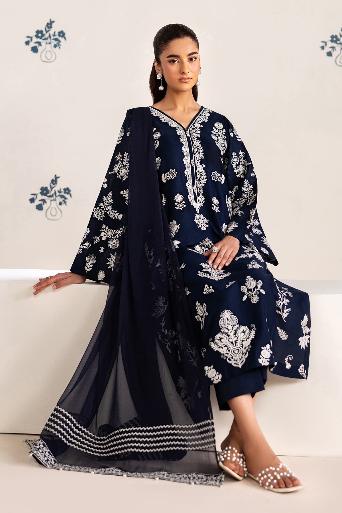 Baroque | Luxury Summer Pret | UF-4464 by Baroque - Designer Dress  - Type : Ladies Clothes - Available at Libayah - 100% Original 