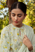 Cross Stitch | Premium Lawn 24 | LIME PRIMROSE by Cross Stitch - Designer Dress - Type: Ladies Clothes - Available at Libayah - 100% Original