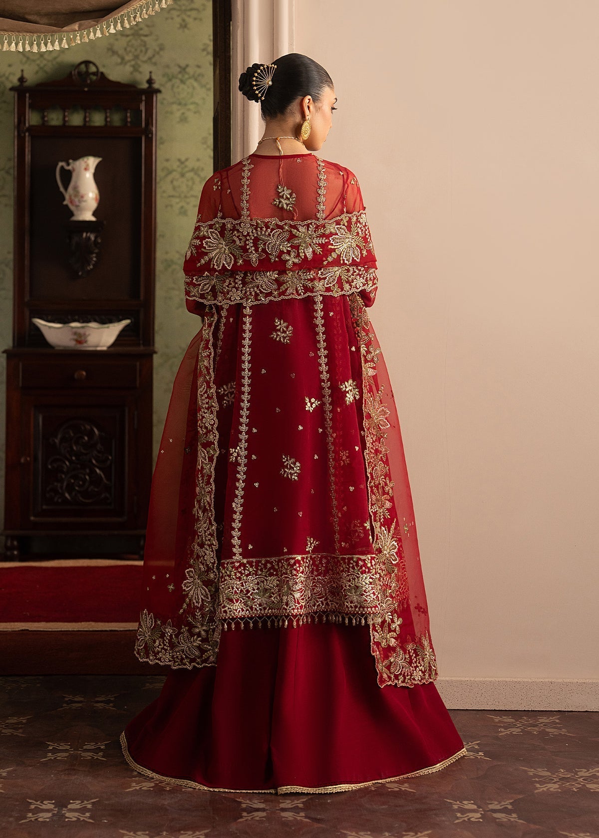 Sadaf Fawad Khan | Roya Lumiere | Ghermez by Sadaf Fawad Khan - Designer Dress  - Type : Ladies Clothes - Available at Libayah - 100% Original 