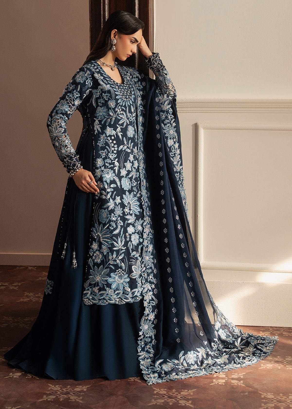 Sadaf Fawad Khan | Roya Lumiere | Noor Bleu by Sadaf Fawad Khan - Designer Dress  - Type : Ladies Clothes - Available at Libayah - 100% Original 
