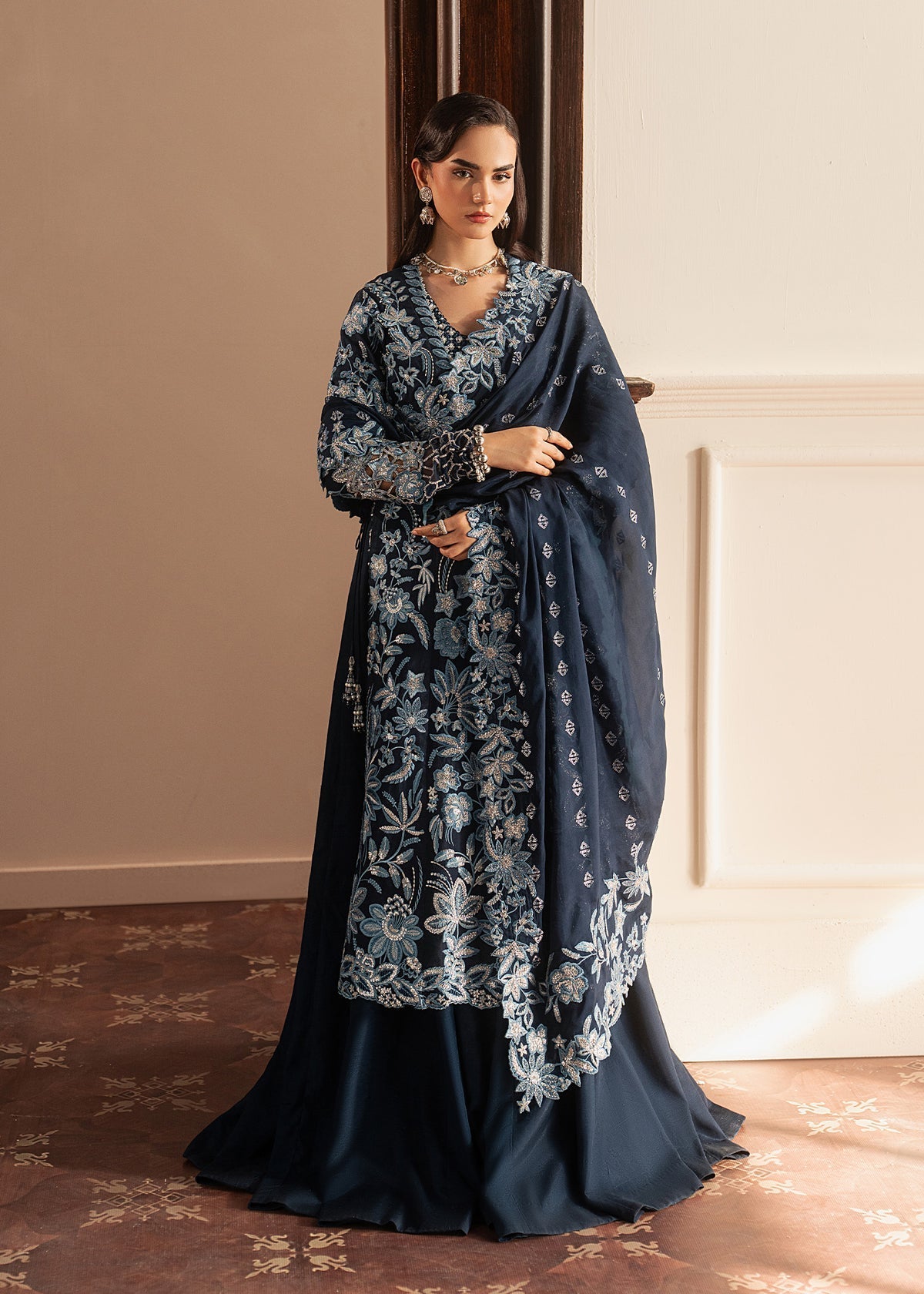 Sadaf Fawad Khan | Roya Lumiere | Noor Bleu by Sadaf Fawad Khan - Designer Dress  - Type : Ladies Clothes - Available at Libayah - 100% Original 