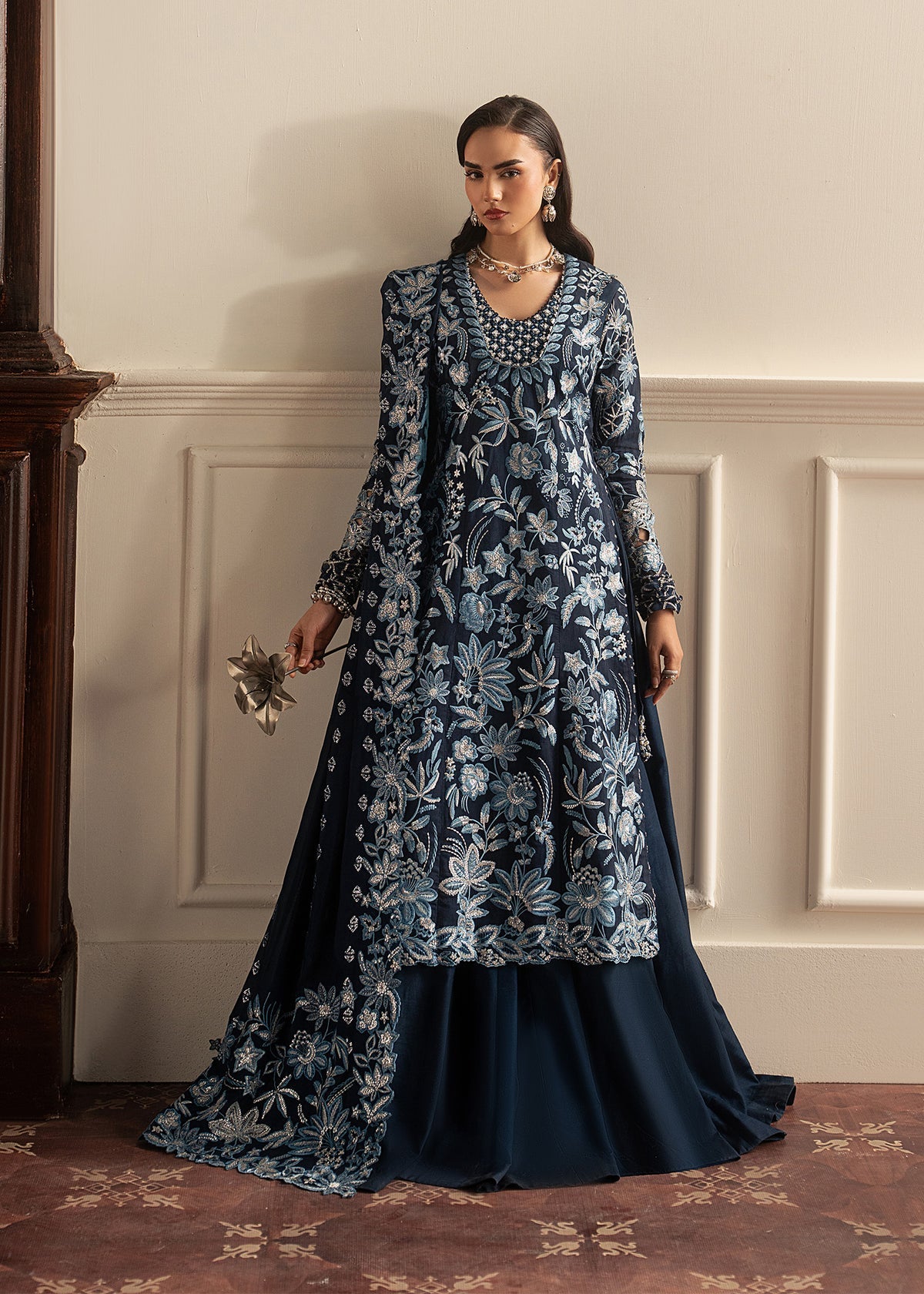 Sadaf Fawad Khan | Roya Lumiere | Noor Bleu by Sadaf Fawad Khan - Designer Dress  - Type : Ladies Clothes - Available at Libayah - 100% Original 