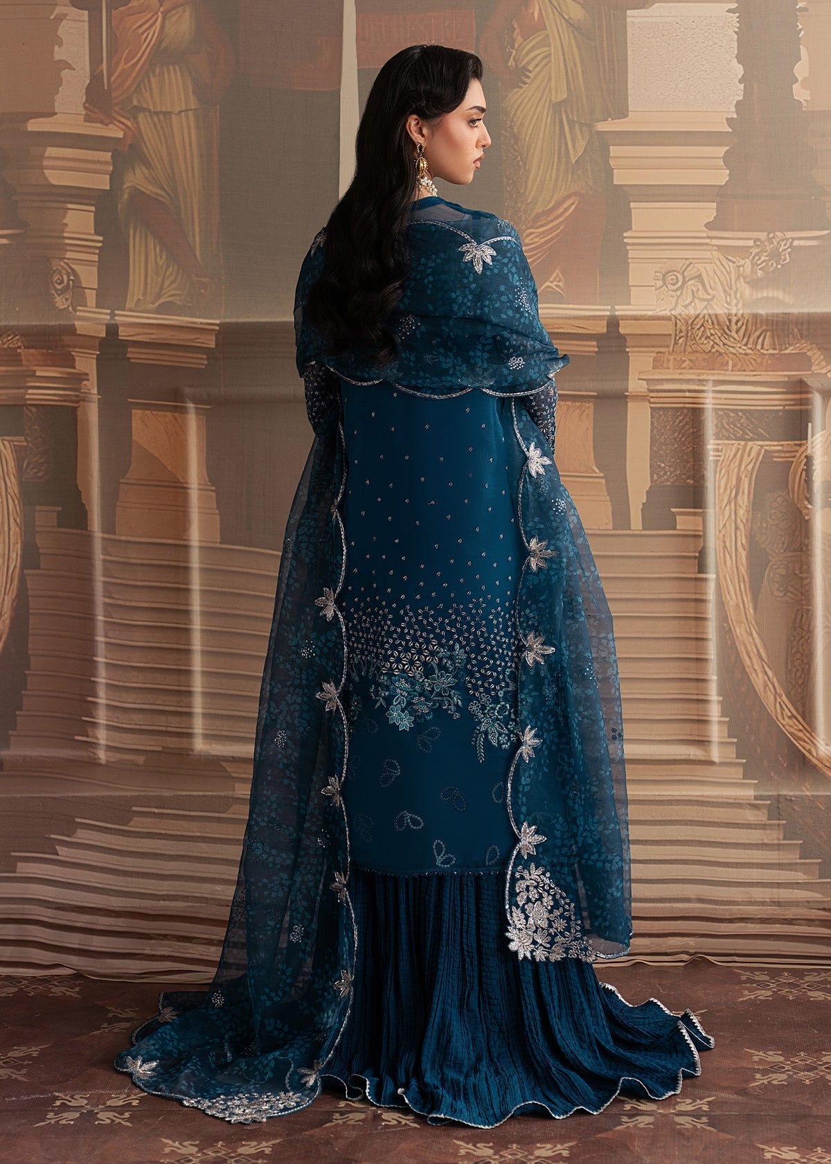 Sadaf Fawad Khan | Roya Lumiere | Marine Elan by Sadaf Fawad Khan - Designer Dress  - Type : Ladies Clothes - Available at Libayah - 100% Original 