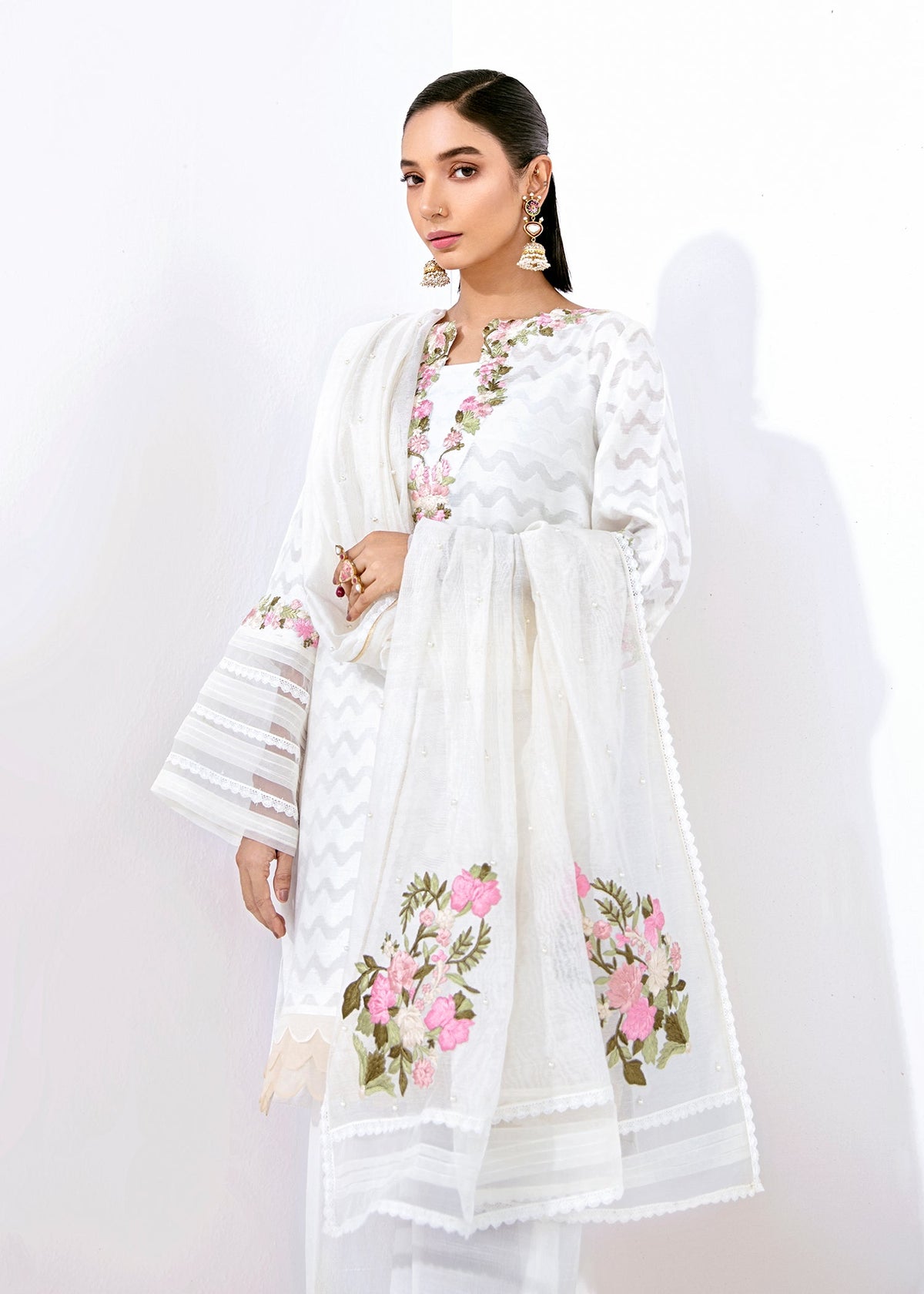 Saira Shakira | Luxury Pret | Snowdrop by Saira Shakira - Designer Dress  - Type : Ladies Clothes - Available at Libayah - 100% Original 