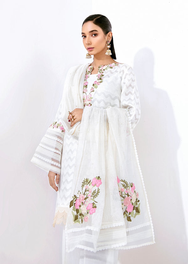 Saira Shakira | Luxury Pret | Snowdrop by Saira Shakira - Designer Dress  - Type : Ladies Clothes - Available at Libayah - 100% Original 