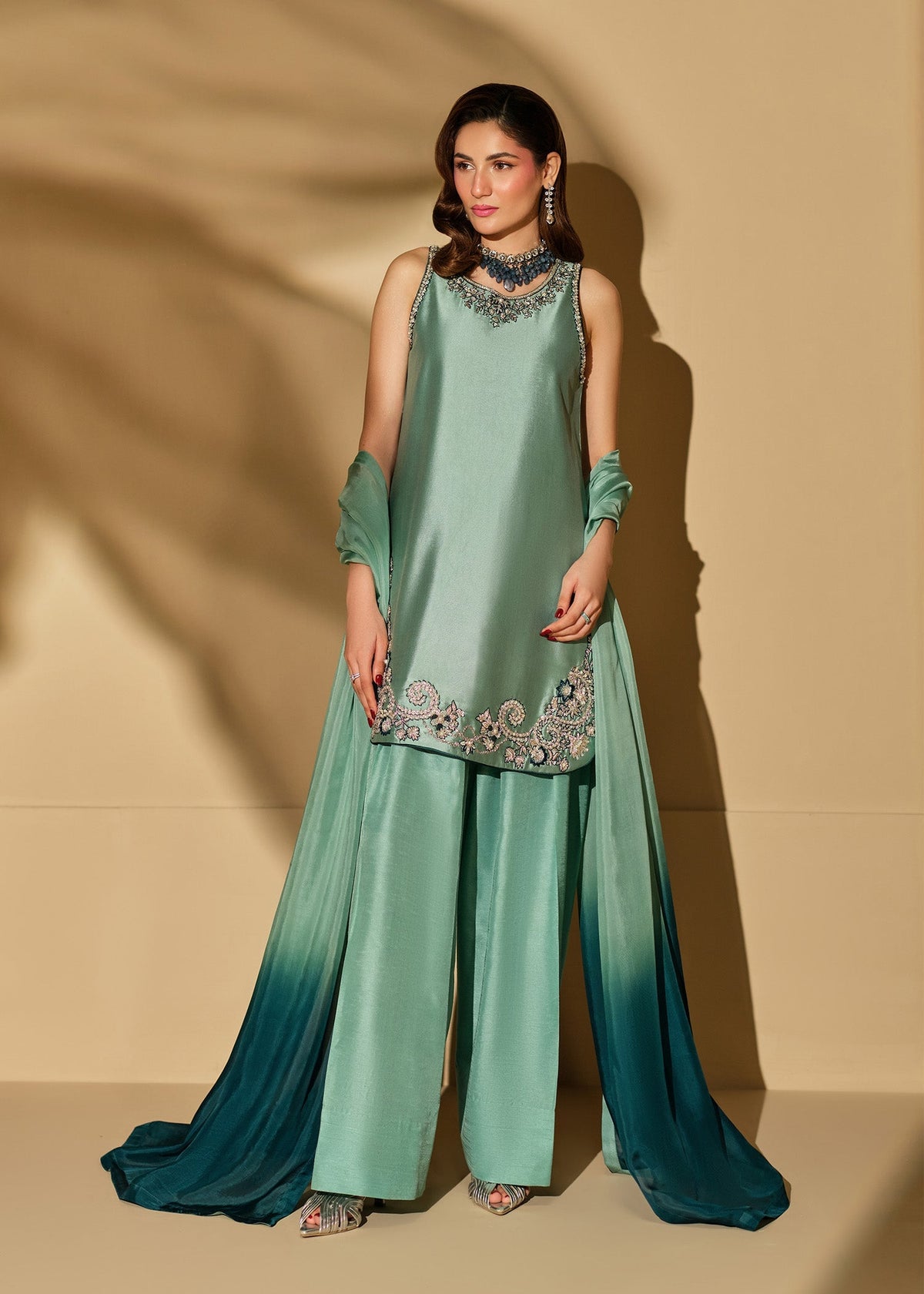 Mahum Asad | The Shadow Line | Shadow Bloom by Mahum Asad - Designer Dress  - Type : Ladies Clothes - Available at Libayah - 100% Original 