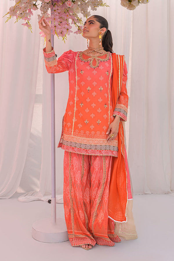 Chic Ophicial | The Maison Duo | Coral Glow by Chic Ophicial - Designer Dress  - Type : Ladies Clothes - Available at Libayah - 100% Original 