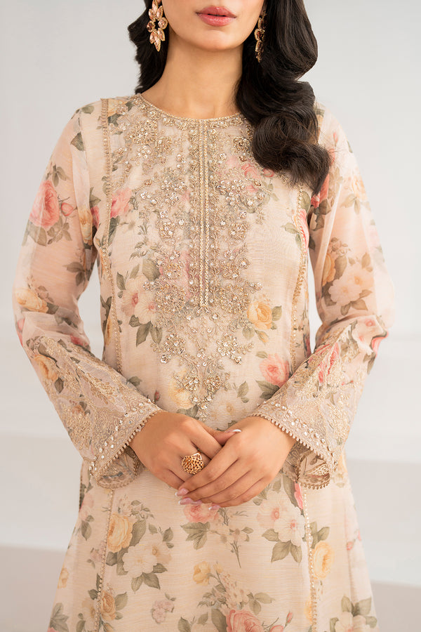 Braoque | Luxury Pret 24 | COTTON NET UF-691 by Baroque - Designer Dress - Type: Luxury - Available at Libayah - 100% Original