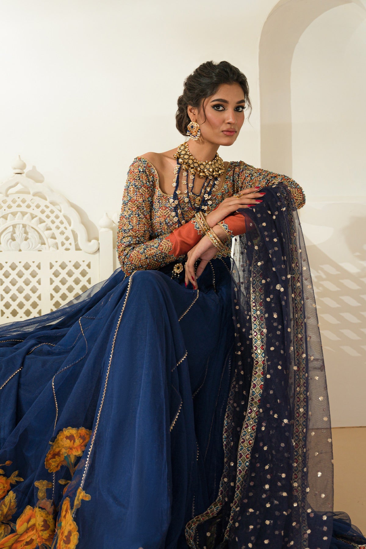 Mina Kashif | Wedding Formals | Mehru by Mina Kashif - Designer Dress - Type: Bridal - Available at Libayah - 100% Original