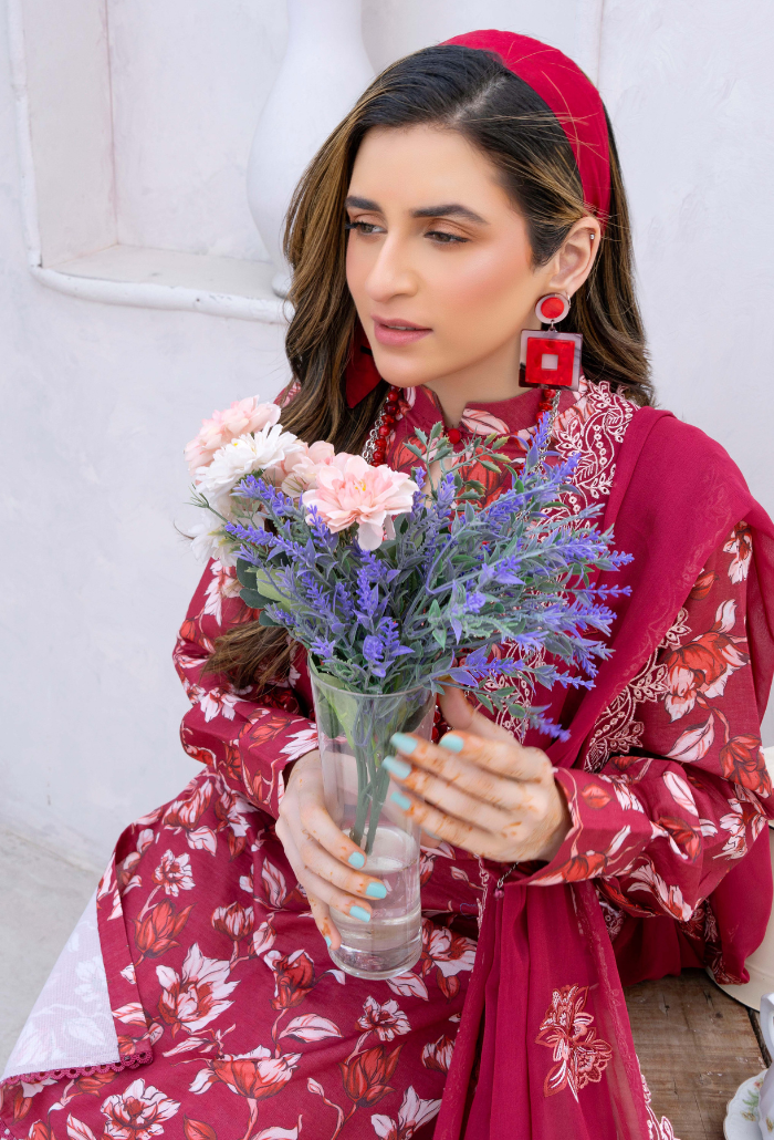 Humdum | Gardenia Lawn 24 | PLG 3 - D01 by HumDum - Designer Dress - Type: Ladies Clothes - Available at Libayah - 100% Original