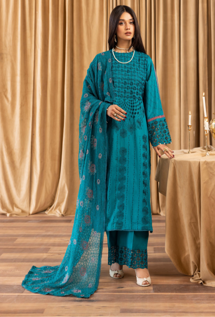 Humdum | Elegant Chikankari 25 | D04 by Humdum - Designer Dress - Type: Ladies Clothes - Available at Libayah - 100% Original