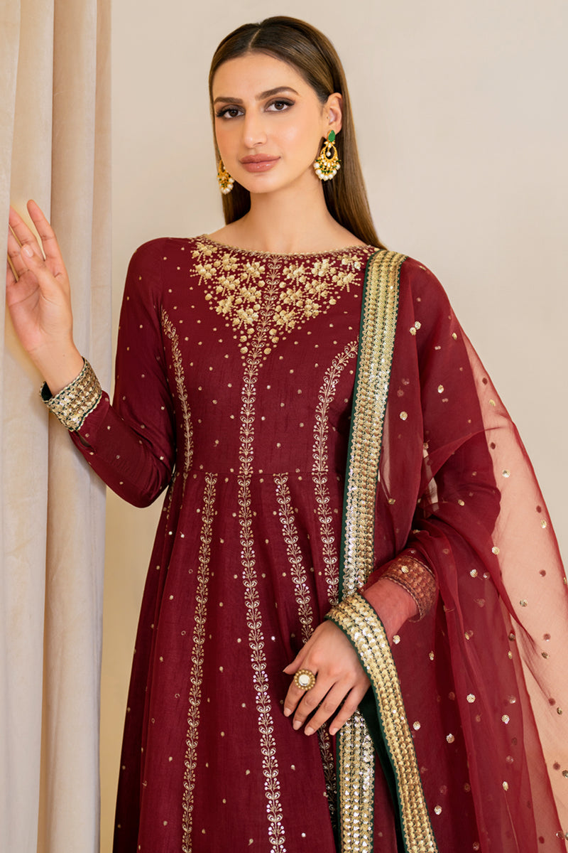 Jazmin | Formals Collection | Raw Silk UR-7018 by Jazmin - Designer Dress - Type: Ladies Clothes - Available at Libayah - 100% Original