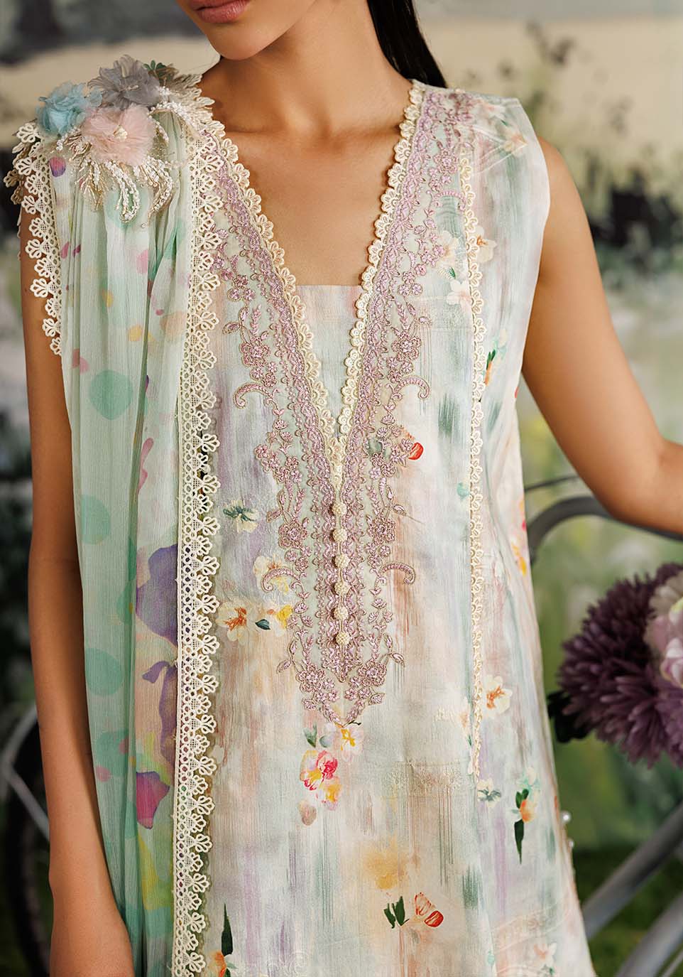 Zarqash | RimJhim The Moonsoon Edit 26 | SHABNAM ZQ003 by Zarqash - Designer Dress  - Type : Ladies Clothes - Available at Libayah - 100% Original 