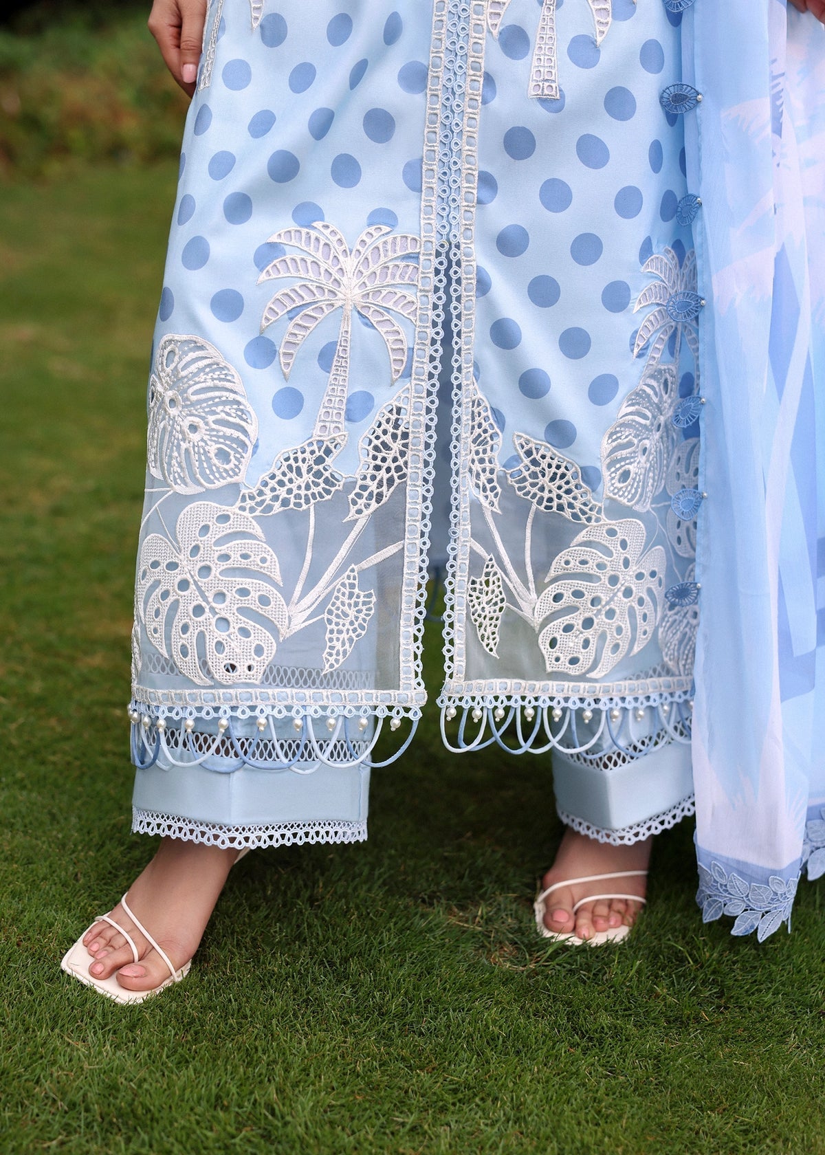 Sardinia | Embroidered Lawn Edit 26 | Palm Breeze by Afrozeh - Designer Dress  - Type : Ladies Clothes - Available at Libayah - 100% Original 
