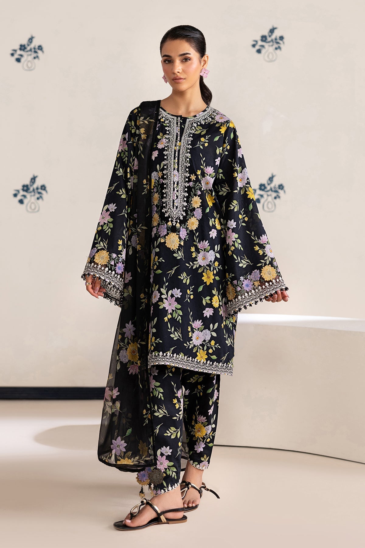 Baroque | Luxury Summer Pret | UF-4465 by Baroque - Designer Dress  - Type : Ladies Clothes - Available at Libayah - 100% Original 