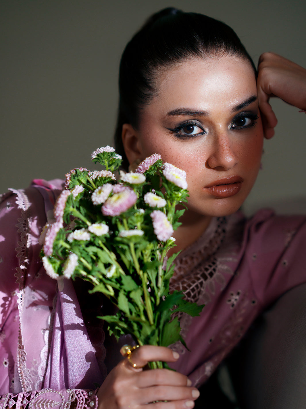 Bin Ilyas | Amour Luxury Lawn 26 | 181-B by Bin Ilyas - Designer Dress  - Type : Ladies Clothes - Available at Libayah - 100% Original 